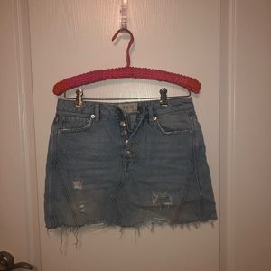 Free People Denim Skirt